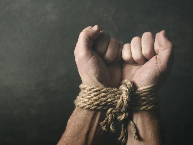 hands tied